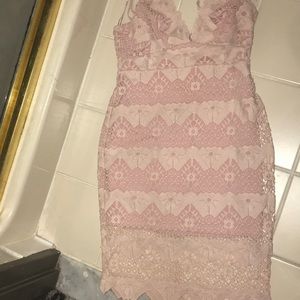 Nude pink dress